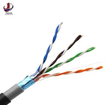 Double sheathed shielded twisted pair cable